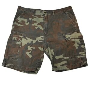 Levis Mens Camo Cargo Shorts Size 40 Woodland Camouflage 23251-0085‎ Green Brown